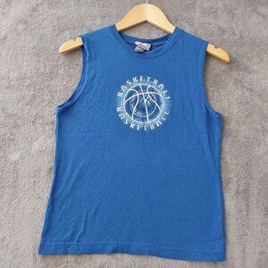 Prosprit Basketball Sleeveless Tank Top Youth Medium Blue